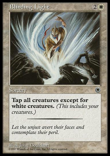 Magic the Gathering: Portal (Base Set) card 8 Blinding Light