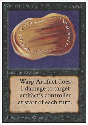 Magic the Gathering: Unlimited (Base Set) card 134 Warp Artifact