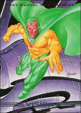 1993 Marvel Masterpieces (Base Set) card 12 Vision