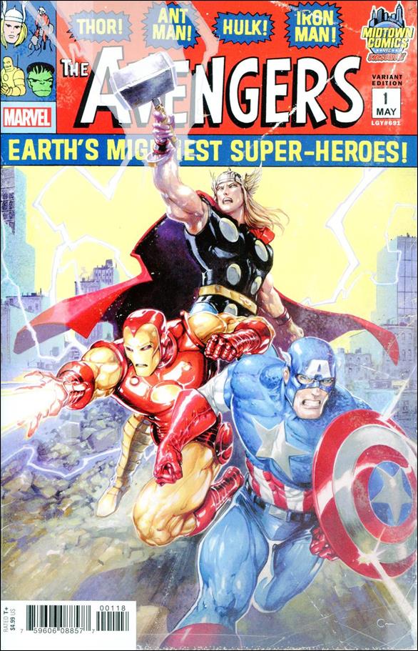 Avengers (2018/07) issue 1-N Clayton Crain Midtown Comics Cover