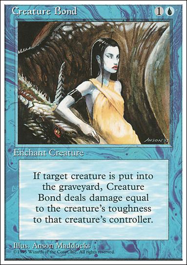 Magic the Gathering: 4th Edition (Base Set) card 66 Creature Bond