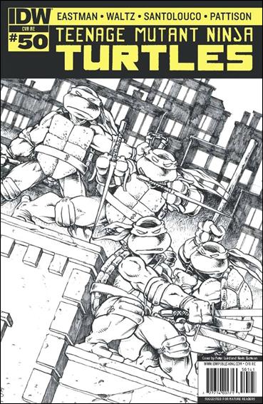 Teenage Mutant Ninja Turtles (2011) issue 50-M Peter Laird & Kevin Eastman Hot Comics Cover 1/500