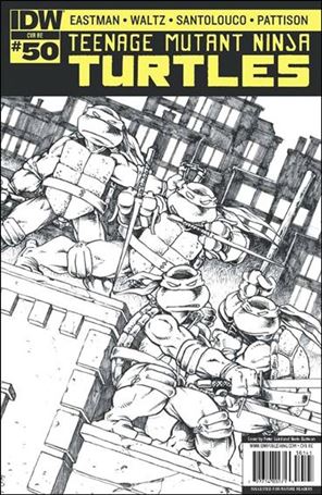 Teenage Mutant Ninja Turtles (2011) issue 50-M Peter Laird & Kevin Eastman Hot Comics Cover 1/500