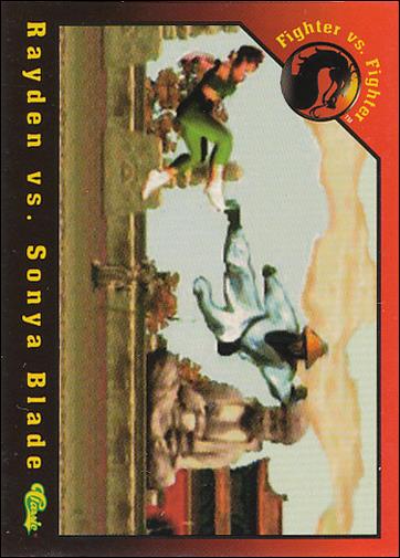 Mortal Kombat (Base Set) card 53 Rayden vs. Sonya Blade