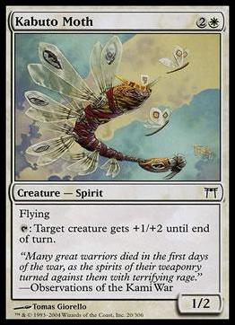 Magic the Gathering: Champions of Kamigawa (Base Set) card 20 Kabuto Moth