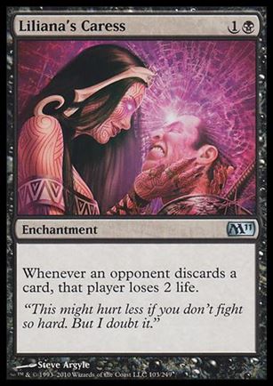 Magic the Gathering: 2011 Core Set (Base Set) card 103 Liliana's Caress