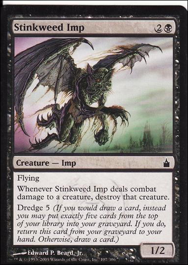 Magic the Gathering: Ravnica (Base Set)  card 107 Stinkweed Imp