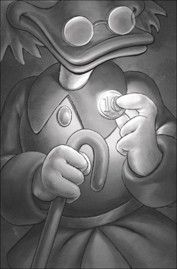 Ducktales (2024) issue 1-S Alan Quah B&W Virgin 1:75 Cover