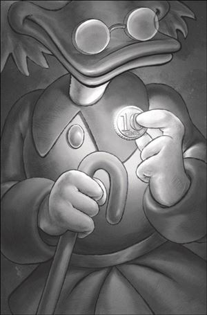 Ducktales (2024) issue 1-S Alan Quah B&W Virgin 1:75 Cover