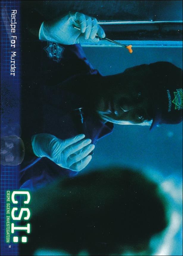 CSI: Crime Scene Investigation - Series Two (Base Set) card 12 Recipe For Murder