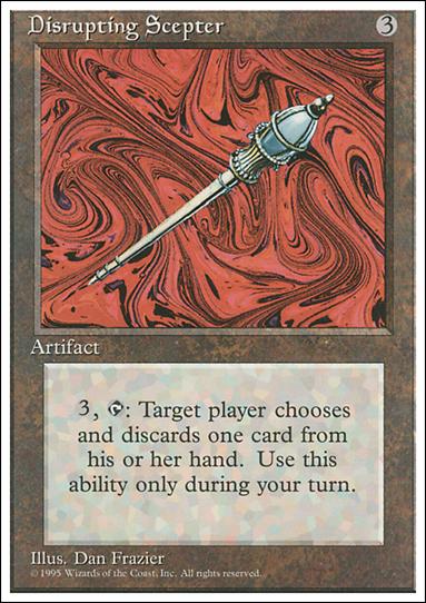 Magic the Gathering: 4th Edition (Base Set) card 316 Disrupting Scepter