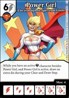 DC Comics Dice Masters World's Finest card 17 Power Girl: Electromagnetic Spectrum Vision 