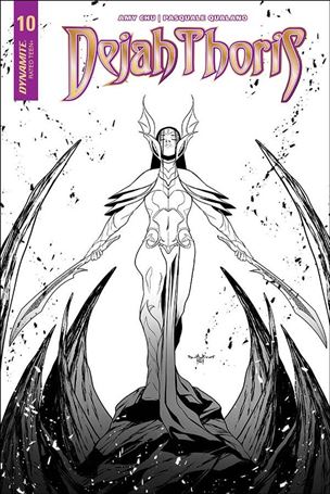 Dejah Thoris (2018) issue 10-F Pasquale Qualano 1:30 Black & White Cover