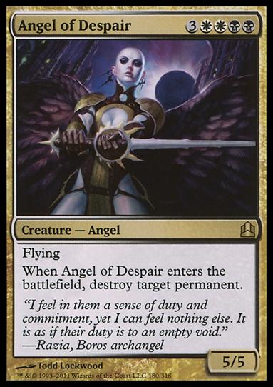 Magic the Gathering: Commander (Base Set) card 180 Angel of Despair