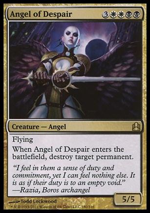 Magic the Gathering: Commander (Base Set) card 180 Angel of Despair