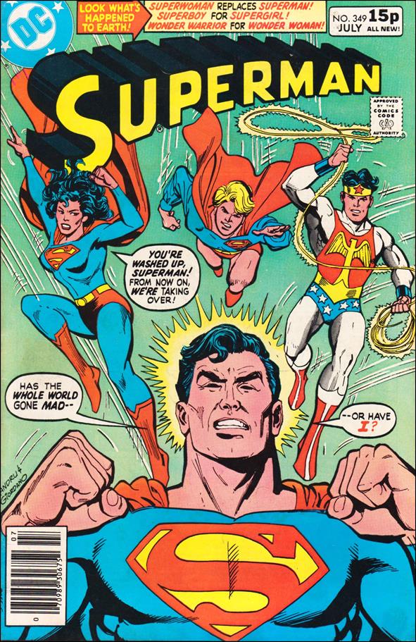 Superman (1939) issue 349-B UK Price Cover