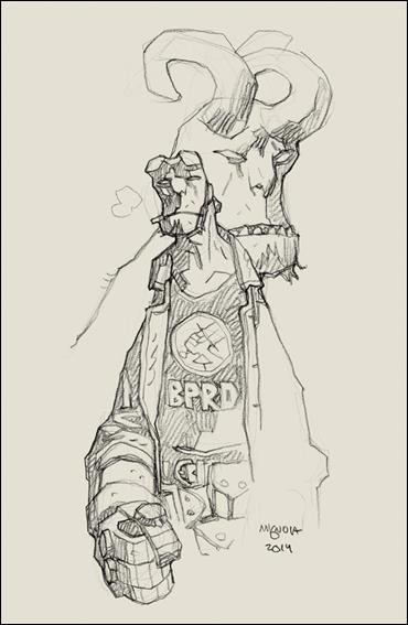Hellboy and the B.P.R.D. issue 1-B Mike Mignola 1:50 Virgin Sketch Cover