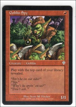 Magic the Gathering: Invasion (Base Set) card 145 Goblin Spy