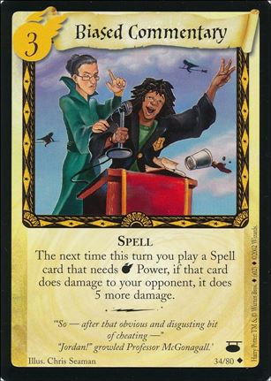 Harry Potter: Diagon Alley (Base Set) card 34 Biased Commentary