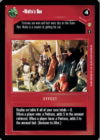 Star Wars: Tatooine Limited (Base Set) card 25 Watto's Box