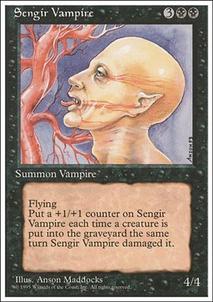 Magic the Gathering: 4th Edition (Base Set) card 160 Sengir Vampire