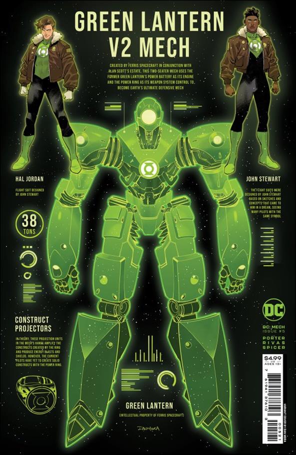 DC: Mech issue 5-B Dan Mora Cardstock Cover