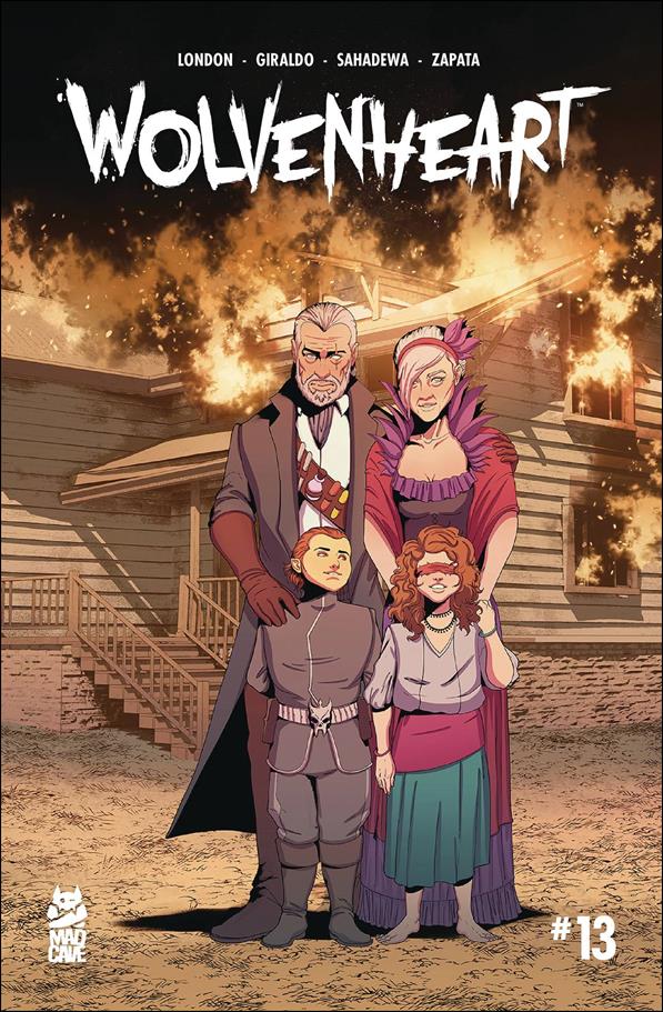 Wolvenheart issue 13-B Burning House Cover