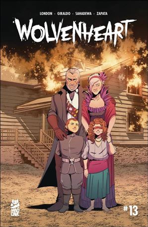 Wolvenheart issue 13-B Burning House Cover