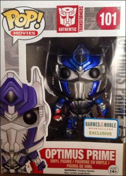 POP! Movies figure 101-B Optimus Prime (Metallic) Barnes & Noble Exclusive