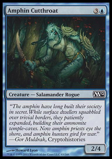 Magic the Gathering: 2012 Core Set (Base Set) card 43 Amphin Cutthroat