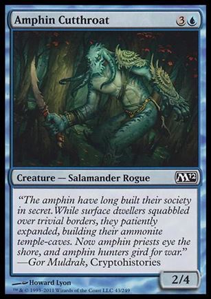 Magic the Gathering: 2012 Core Set (Base Set) card 43 Amphin Cutthroat