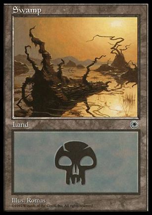 Magic the Gathering: Portal (Base Set) card 198-D Swamp