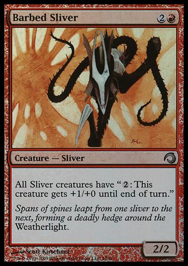 Magic the Gathering: Premium Deck Series: Slivers (Base Set) card 18 Barbed Sliver