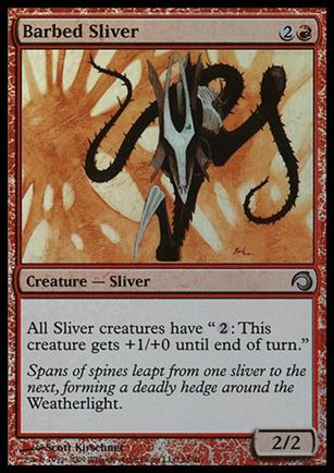 Magic the Gathering: Premium Deck Series: Slivers (Base Set) card 18 Barbed Sliver