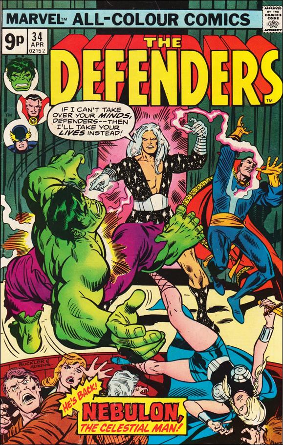 Defenders (1972) issue 34-C UK Price Cover