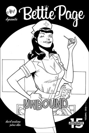 Bettie Page: Unbound issue 1-H David Williams 1:20 Black & White Cover