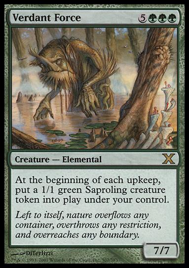 Magic the Gathering: 10th Edition (Base Set) card 307 Verdant Force