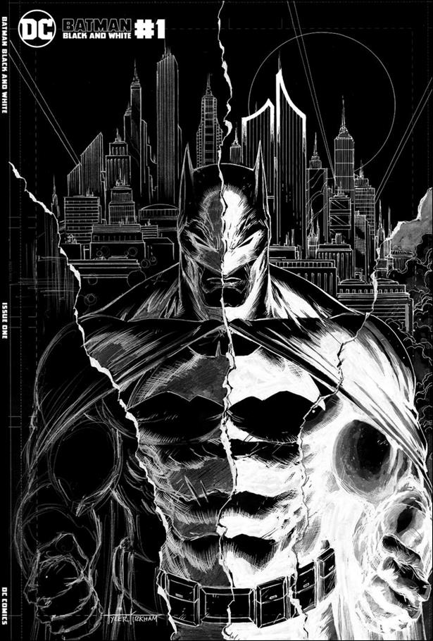 Batman Black and White (2021) issue 1-F Tyler Kirkham Comics Elite Negative Cover