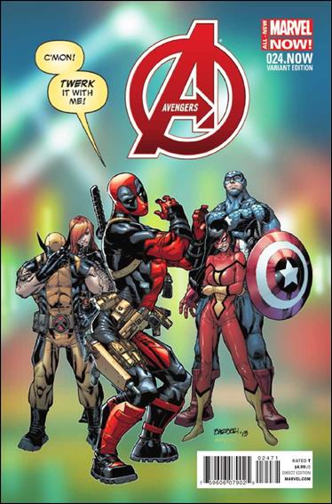 Avengers (2013) issue 24.NOW-G Carlo Barberi "Deadpool" Cover