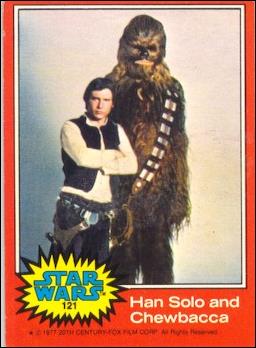 Star Wars: Series 2 (Base Set) card 121 Han Solo and Chewbacca