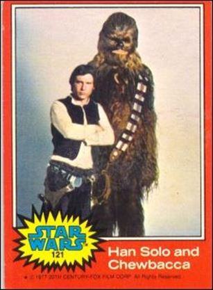 Star Wars: Series 2 (Base Set) card 121 Han Solo and Chewbacca