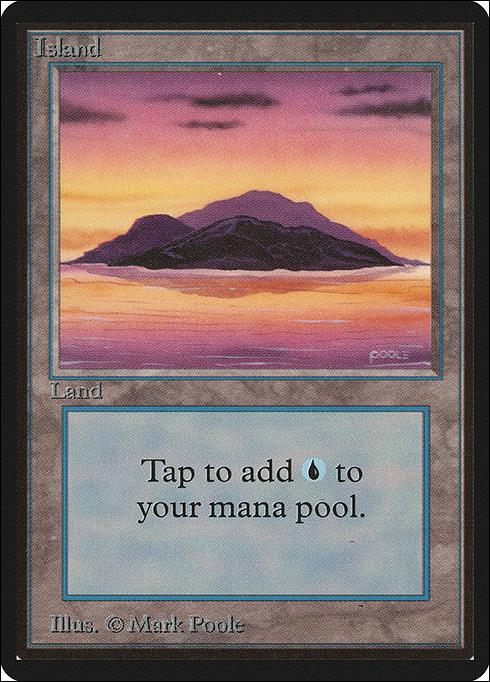Magic the Gathering: Limited Edition Beta (Base Set) card 289-B Island