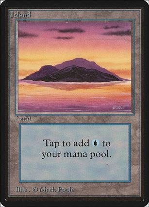 Magic the Gathering: Limited Edition Beta (Base Set) card 289-B Island