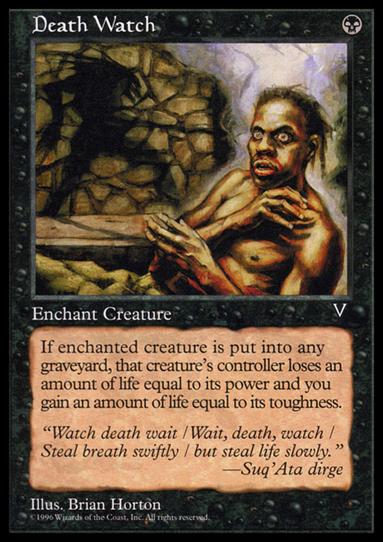 Magic the Gathering: Visions (Base Set) card 57 Death Watch