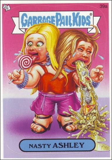 Garbage Pail Kids All-New Series 4 (Base Set) card 39a Nasty Ashley