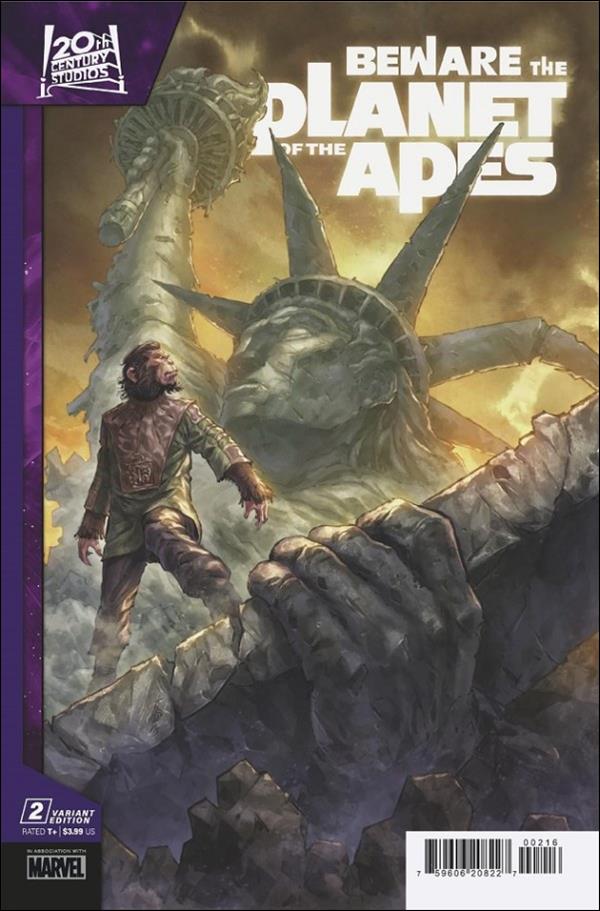 Beware the Planet of the Apes issue 2-C Alan Quah 1:25 Cover