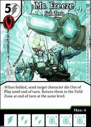 DC Comics Dice Masters World's Finest card 93 Mr. Freeze: Sub-Zero