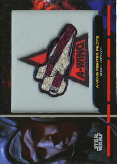 Star Wars Galactic Files (Patch Subset) card PR-15 A-Wing Fighter Pilots Arvel Crynyd
