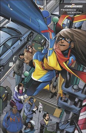 Ms. Marvel: Mutant Menace issue 1-C Federico Vicentini Stormbreakers Cover
