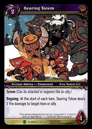 World of Warcraft: Heroes of Azeroth (Base Set) card 116 Searing Totem